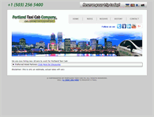 Tablet Screenshot of portlandtaxi.net